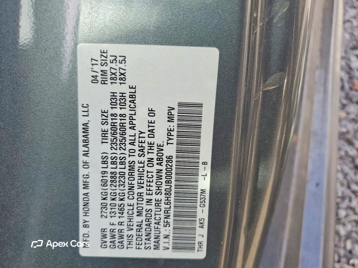 Honda Odyssey 2018