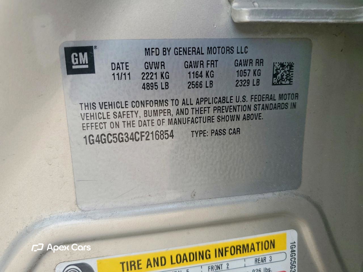 Buick LaCrosse 2012