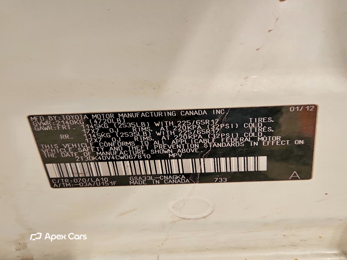 Toyota RAV 4 2012