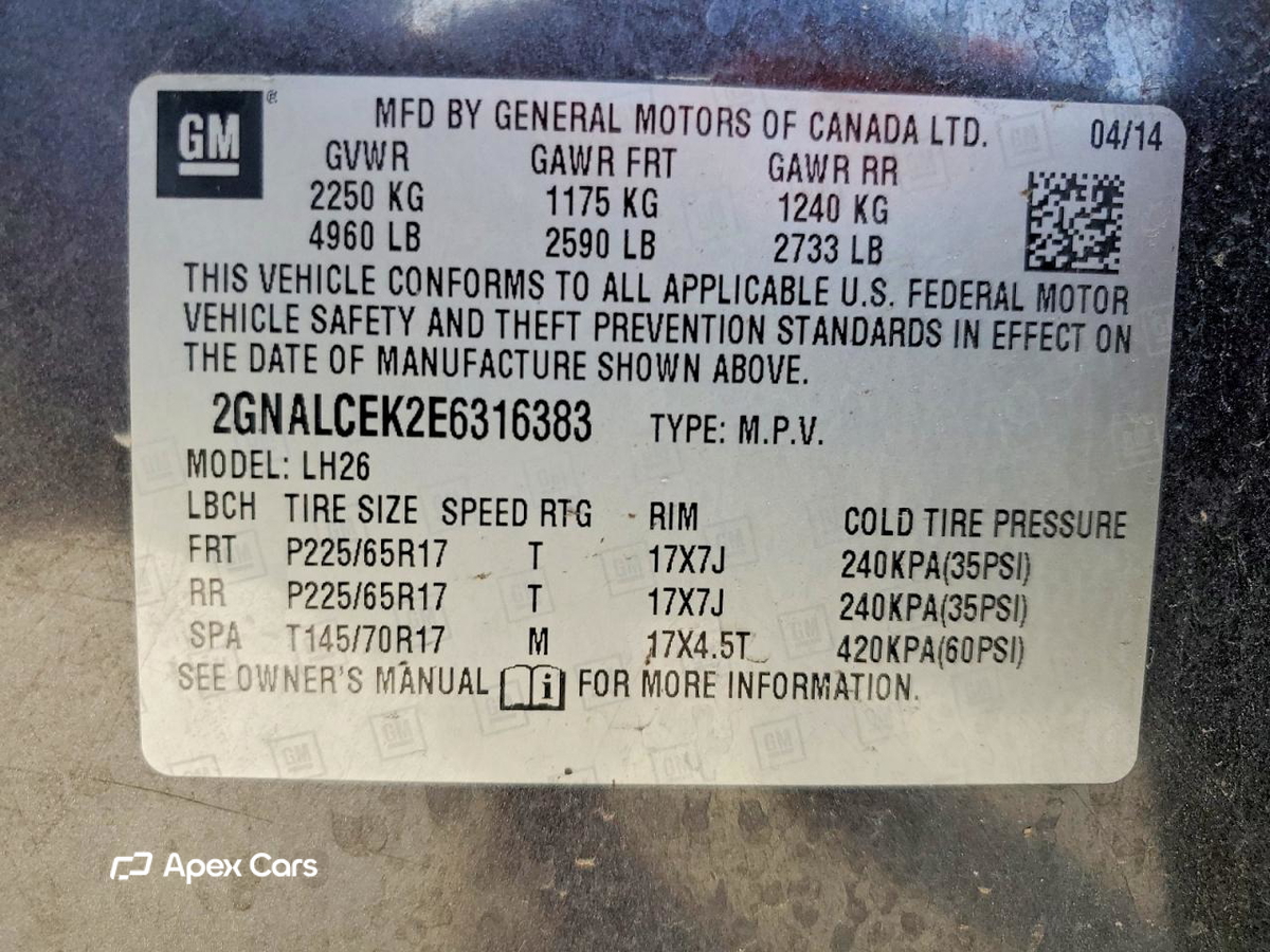 Chevrolet Equinox 2014