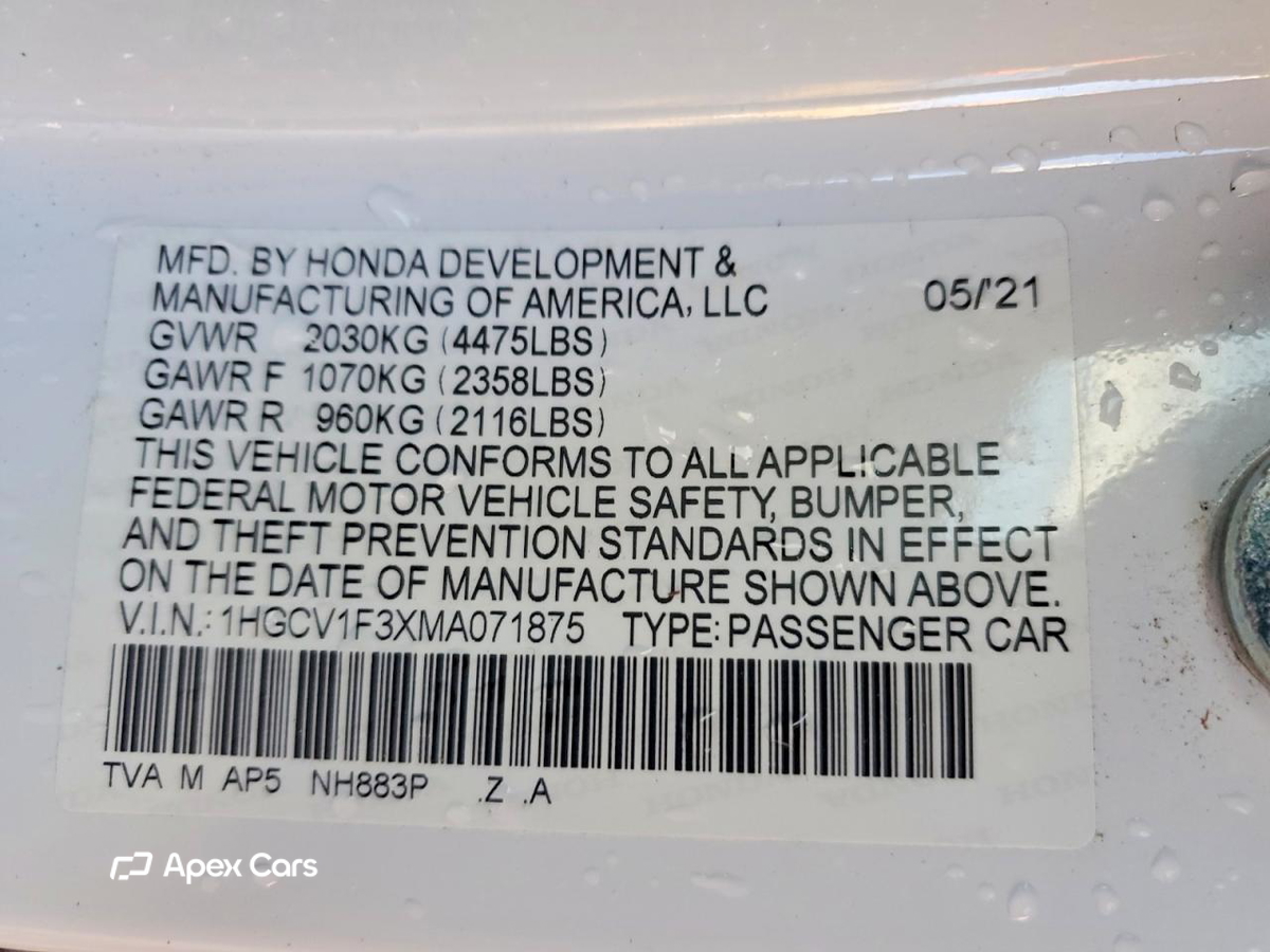 Honda Accord 2021