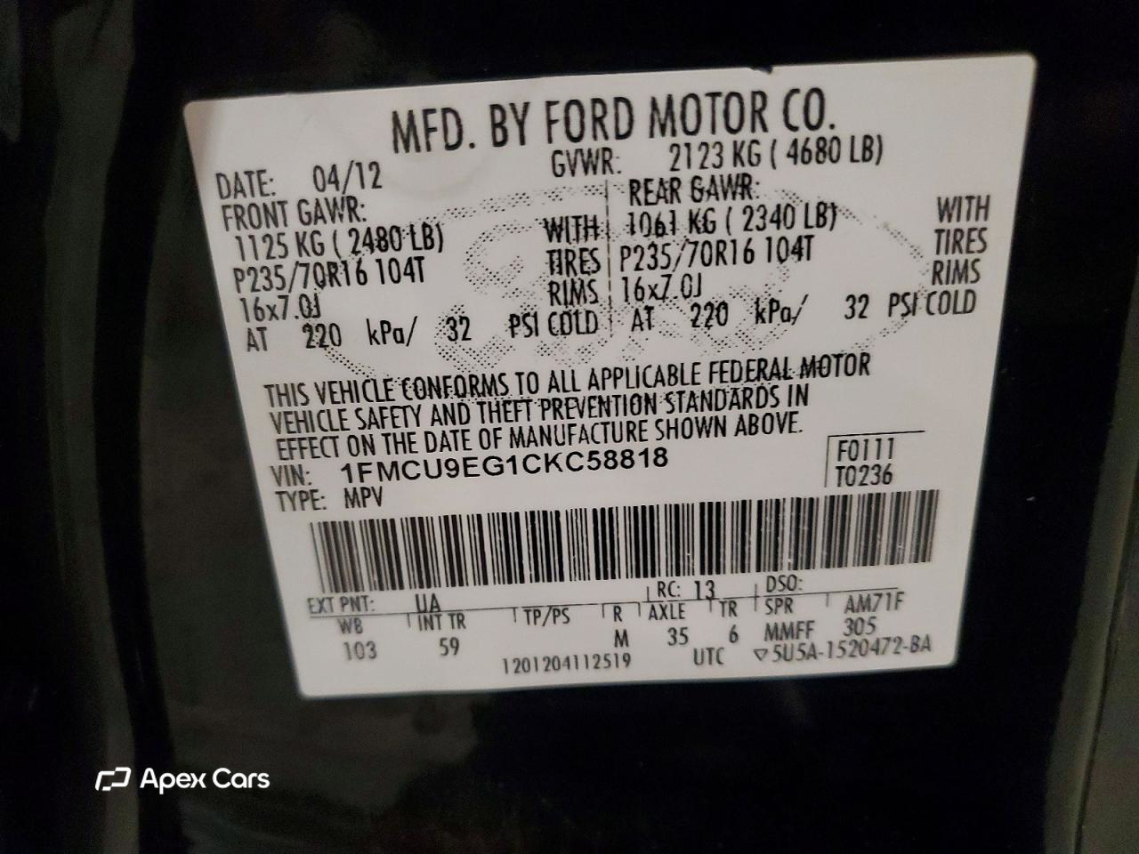 Ford Escape 2012
