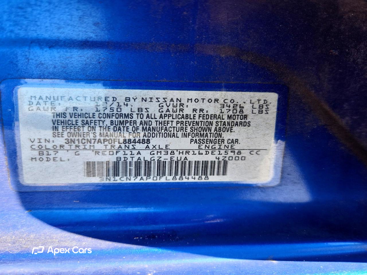 Nissan Versa 2015