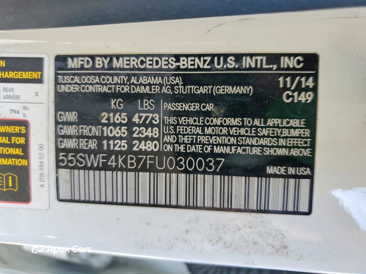 Mercedes-Benz C-klasse 2015