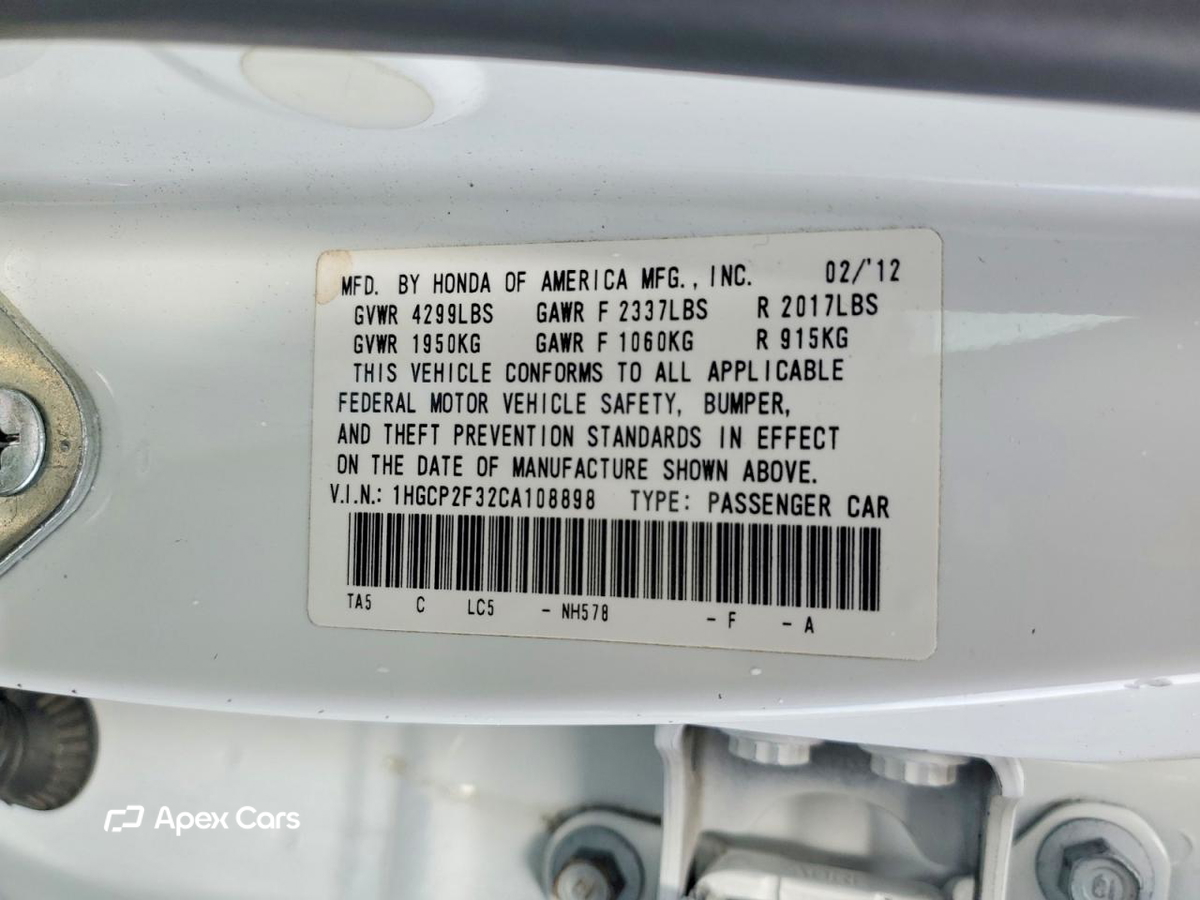 Honda Accord 2012