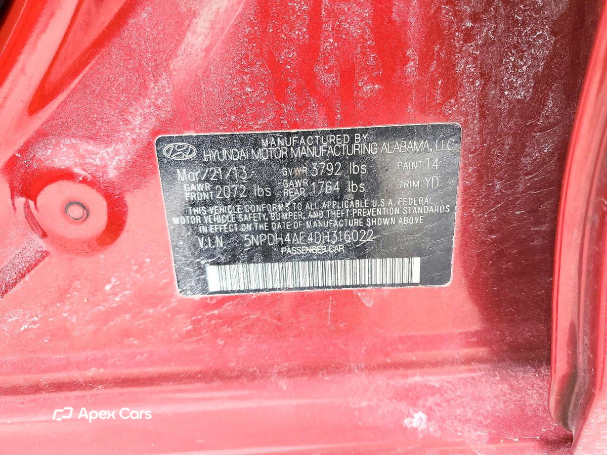 Hyundai Elantra 2013
