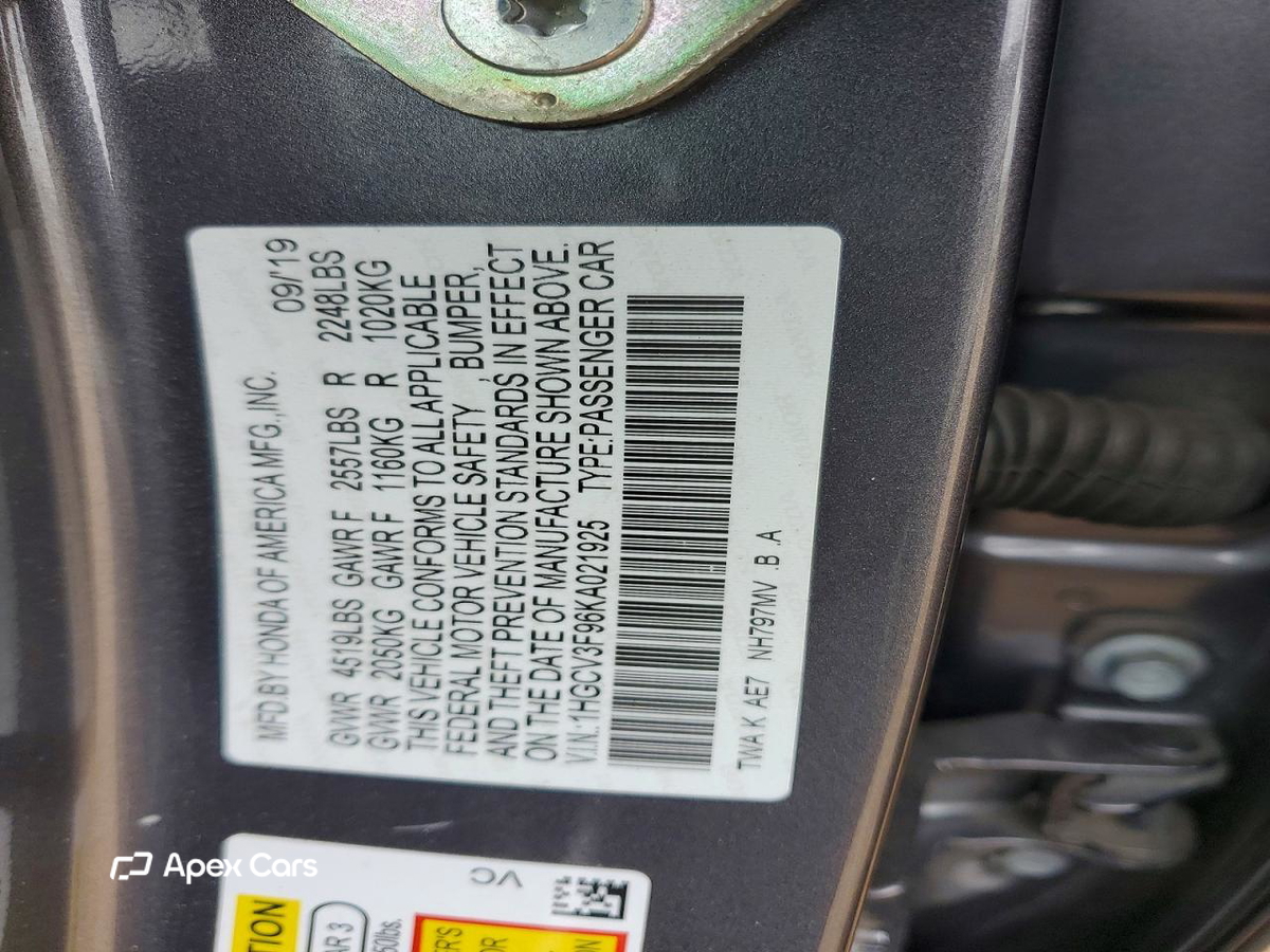 Honda Accord 2019