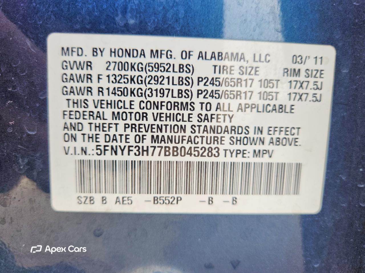 Honda Pilot 2011