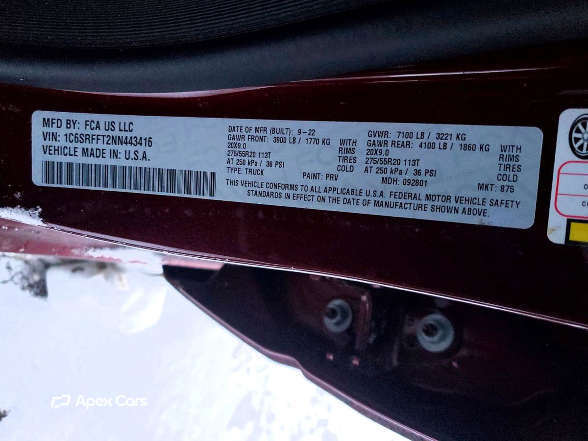 RAM 1500 2022