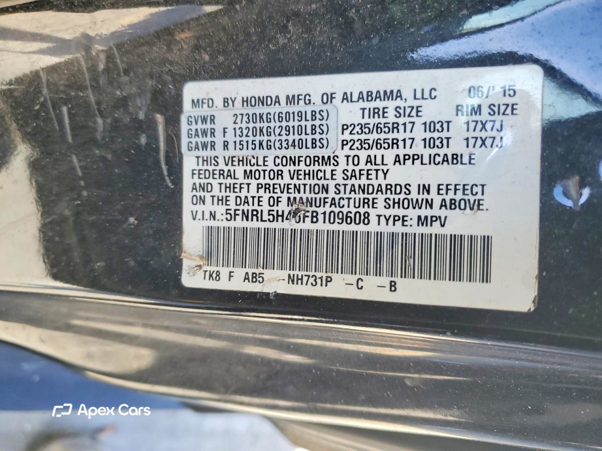Honda Odyssey 2015