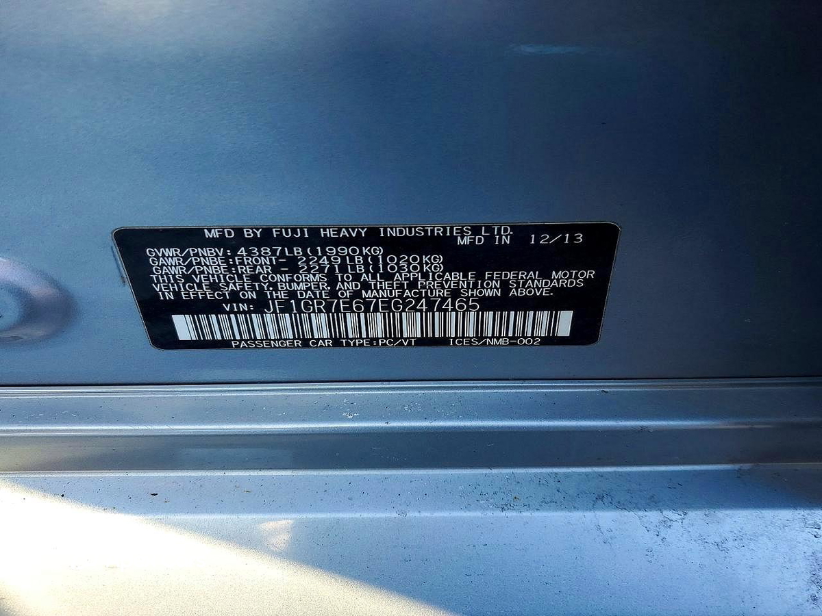 Subaru Impreza 2014