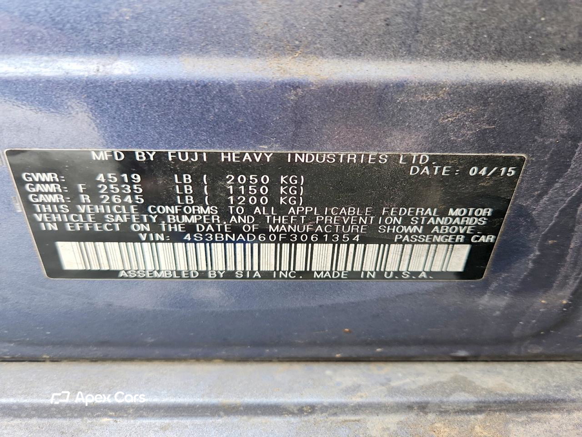 Subaru Legacy 2015