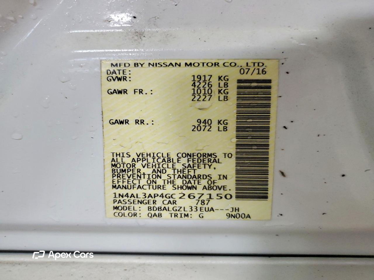 Nissan Altima 2016