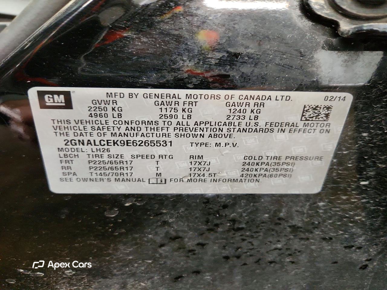 Chevrolet Equinox 2014