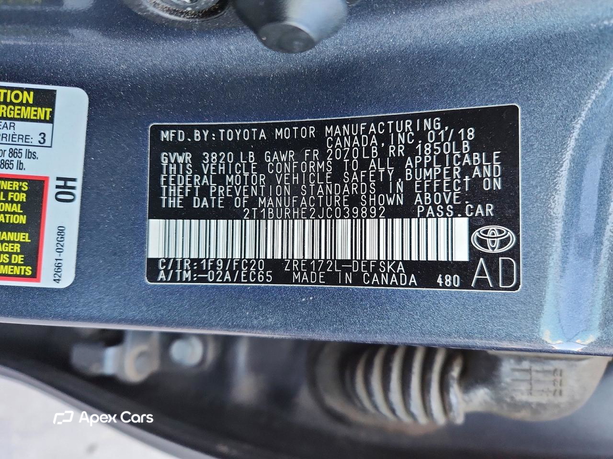 Toyota Corolla 2018