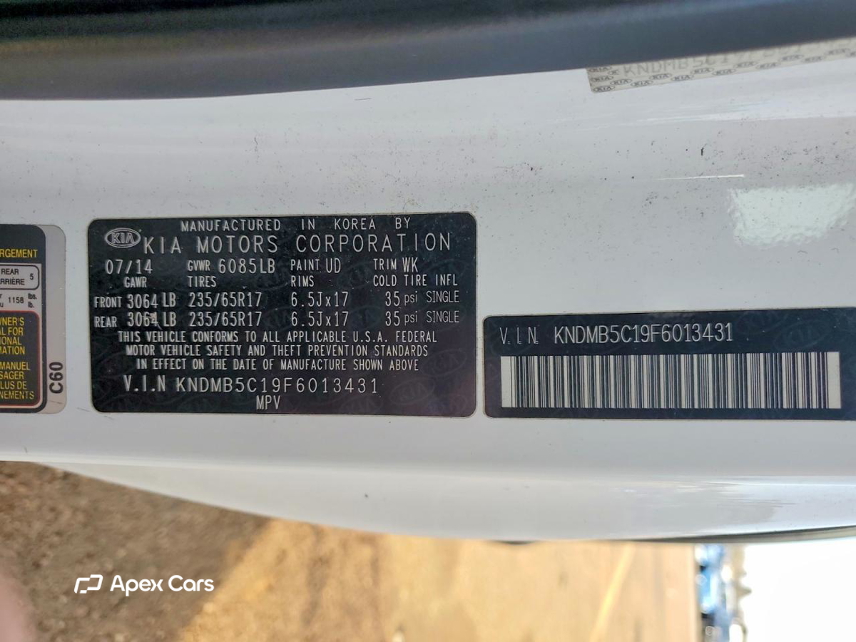 Kia Sedona 2015