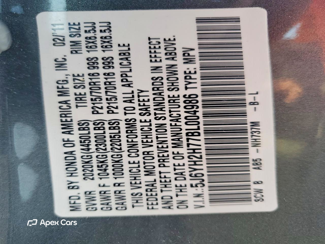 Honda Element 2011