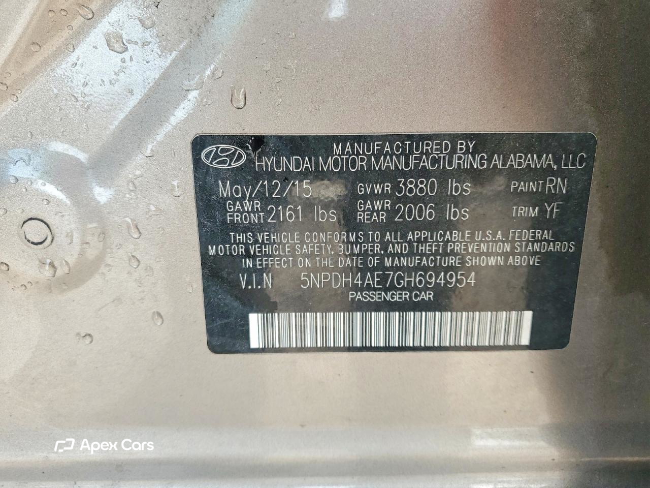 Hyundai Elantra 2016