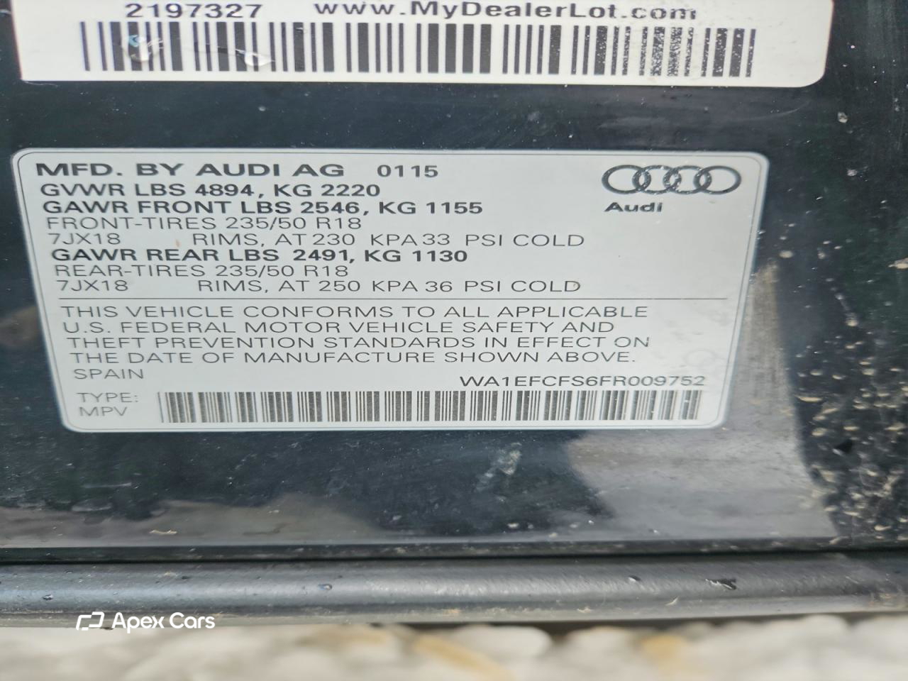 Audi Q3 2015