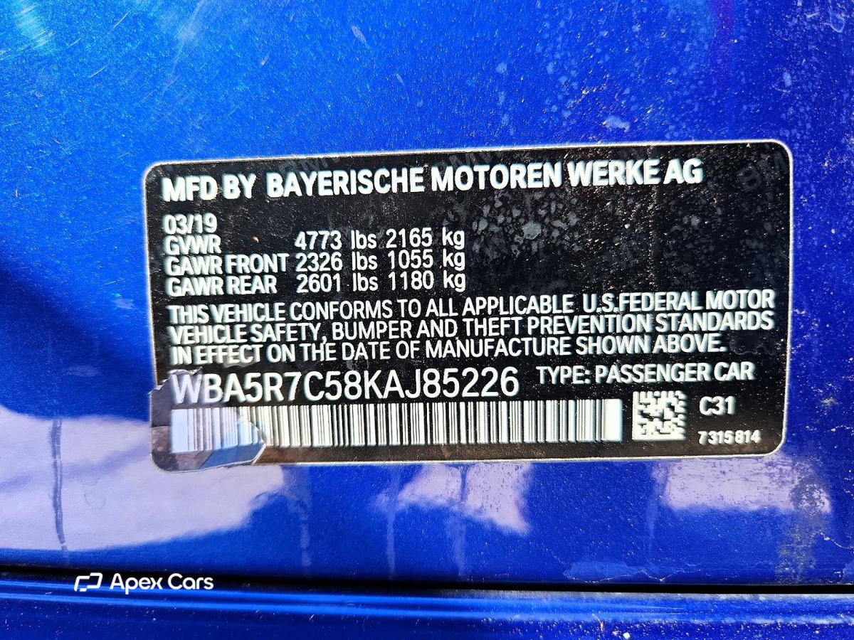 BMW Series 3 2019
