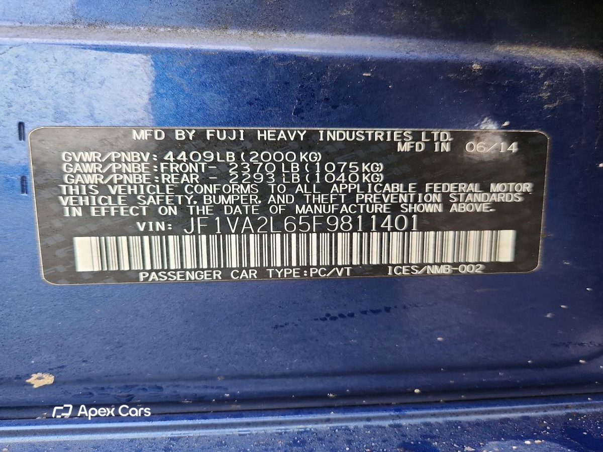 Subaru WRX 2015