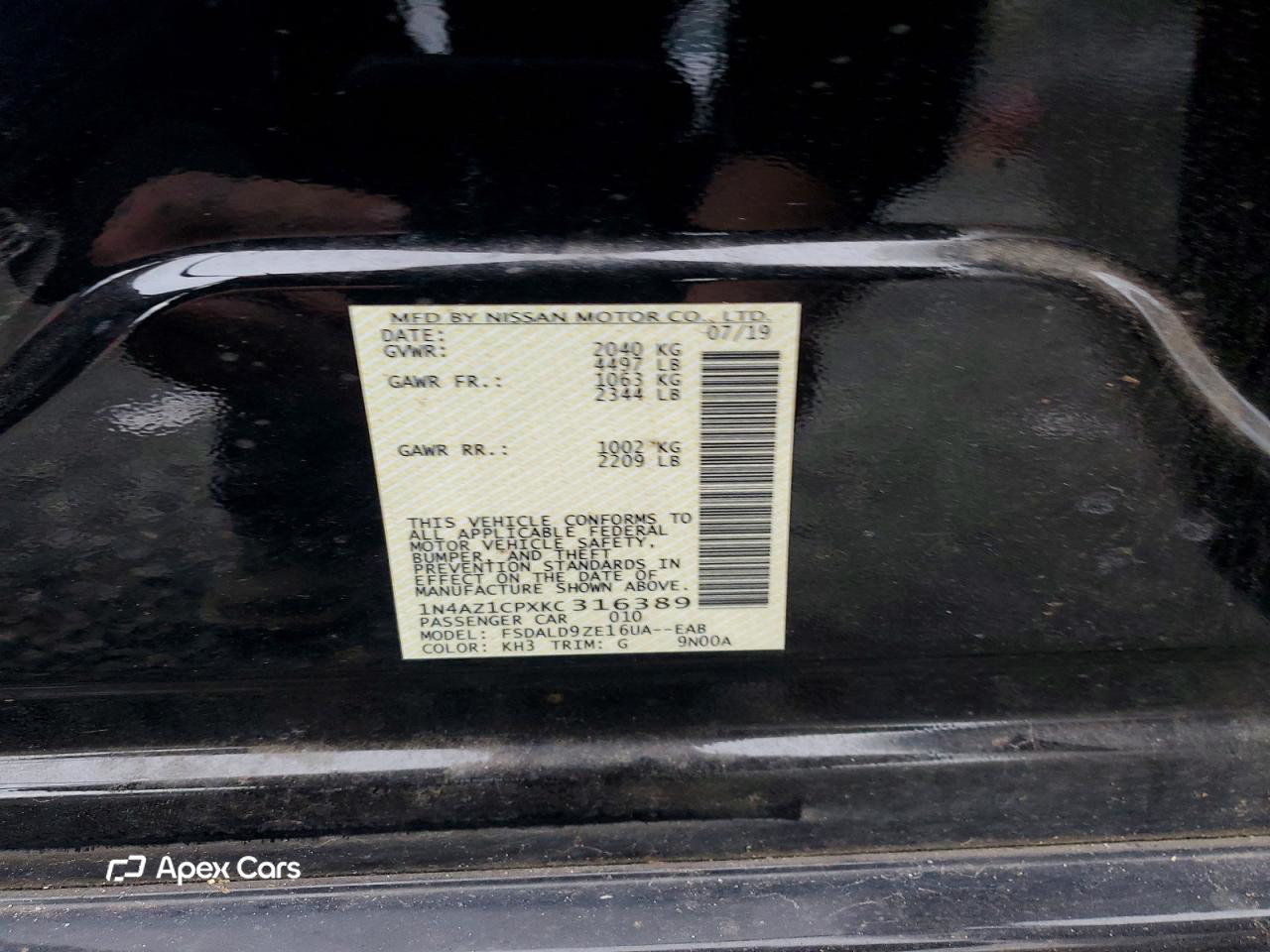 Nissan Leaf 2019