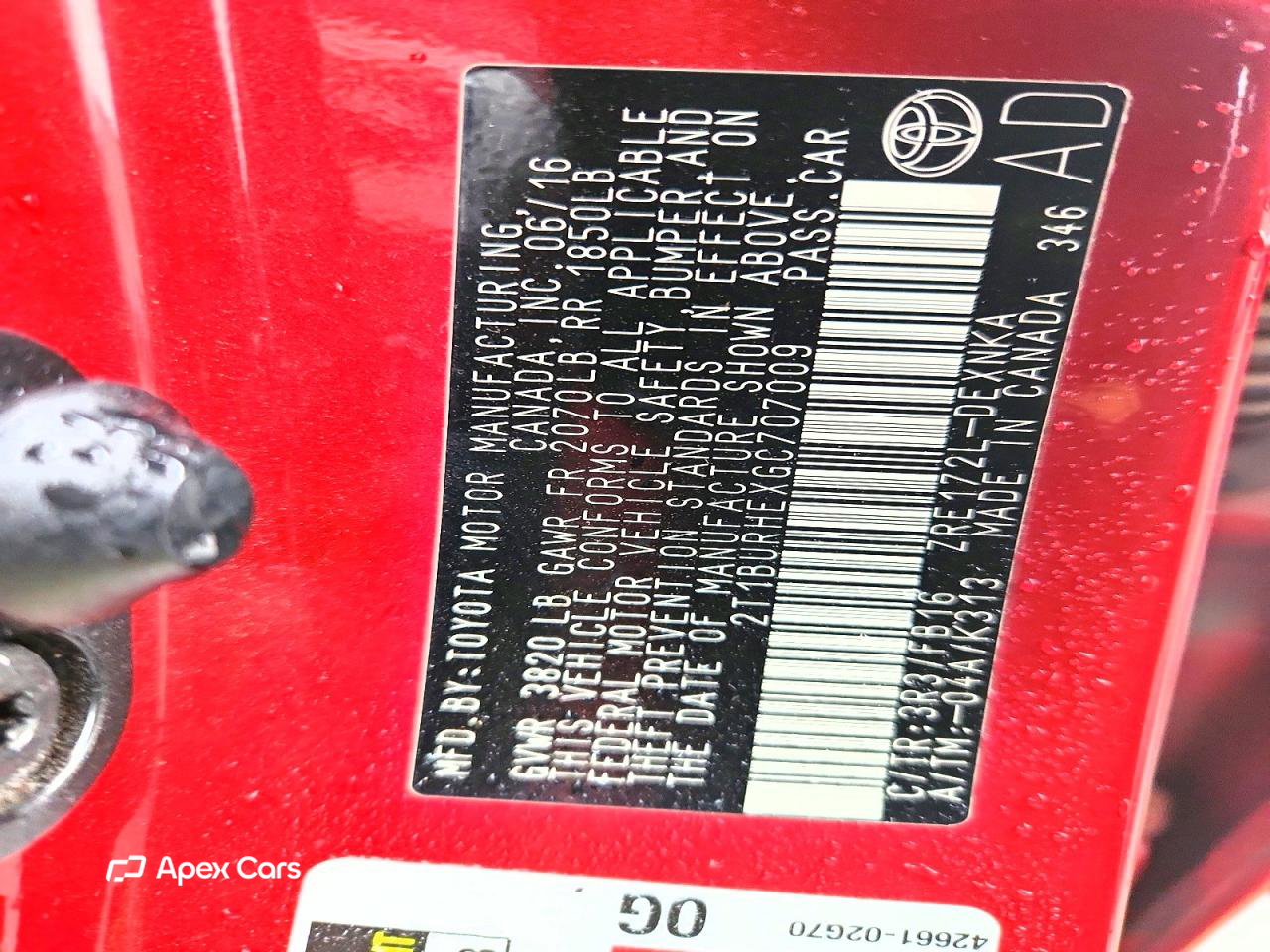 Toyota Corolla 2016