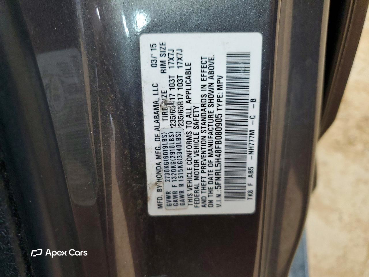 Honda Odyssey 2015