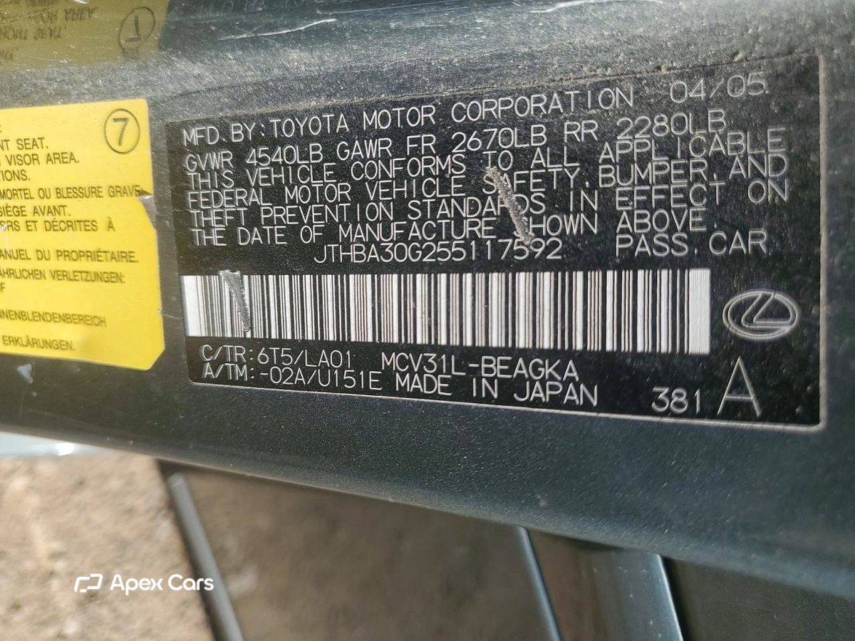 Lexus ES 2005