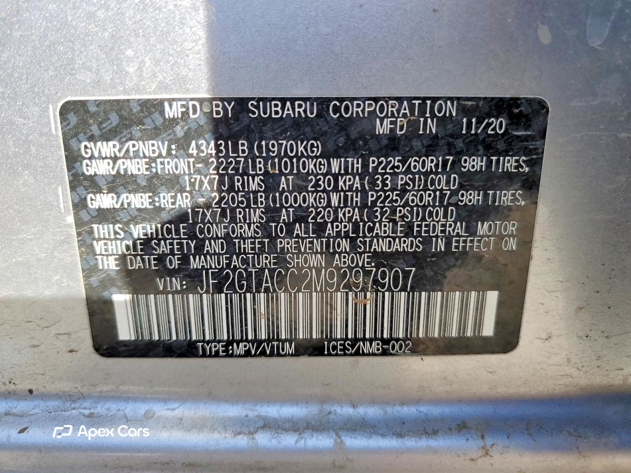 Subaru XV 2021