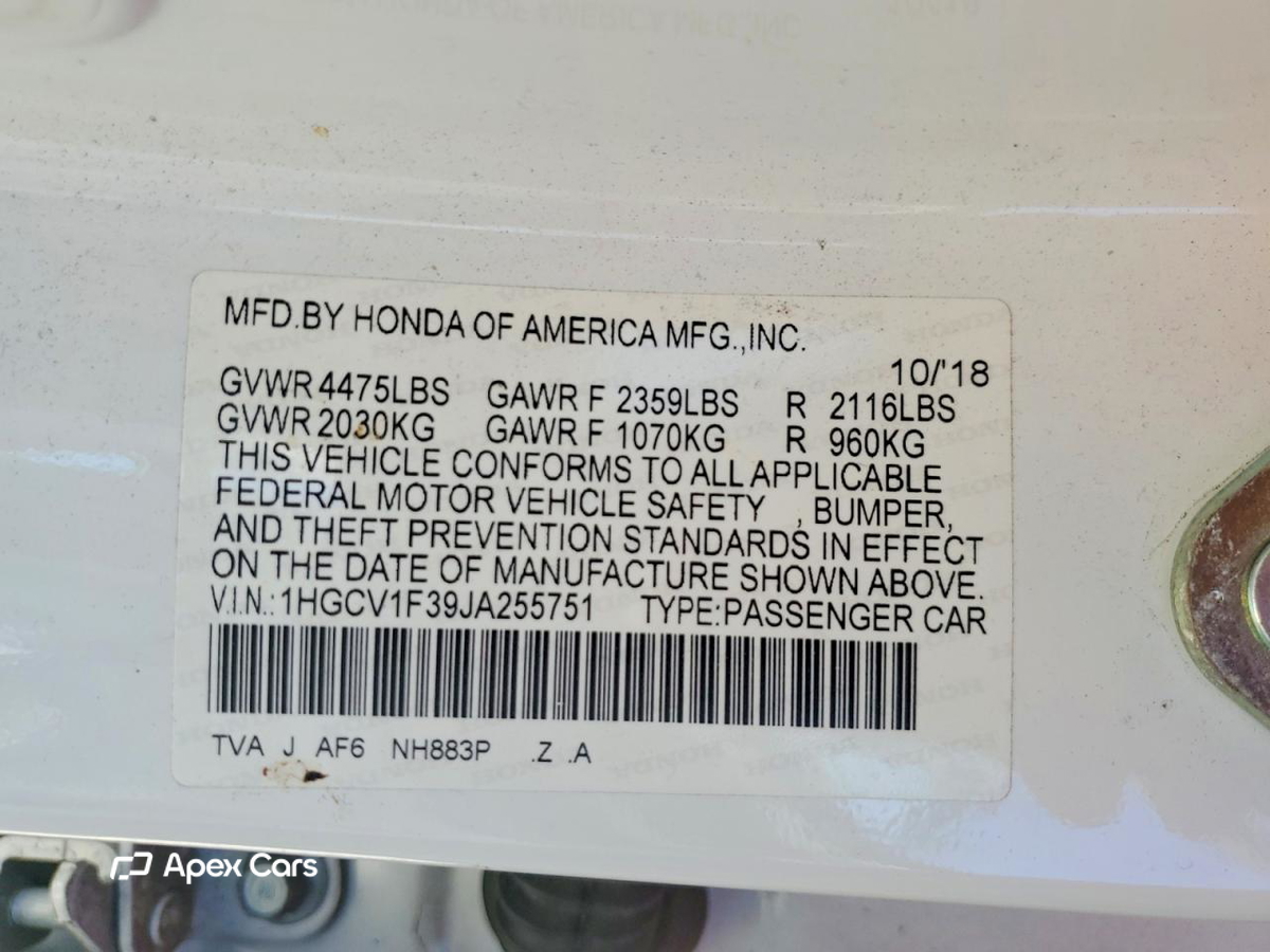 Honda Accord 2018