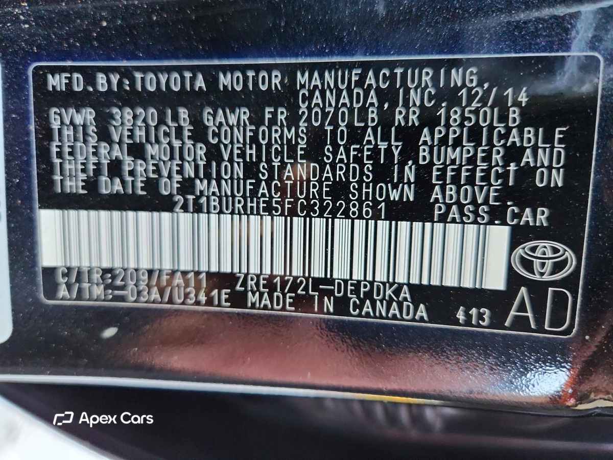 Toyota Corolla 2015