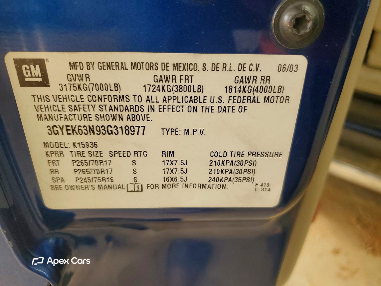 Cadillac Escalade 2003