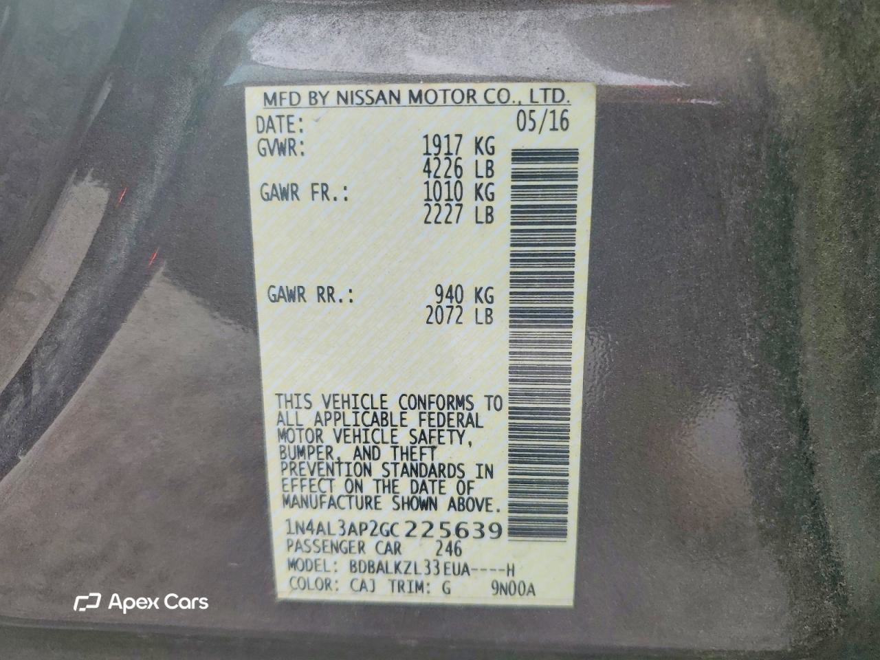Nissan Altima 2016