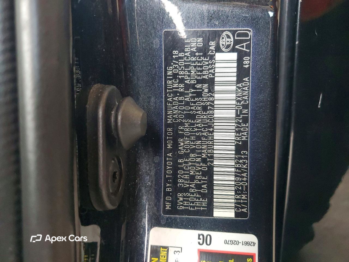 Toyota Corolla 2018