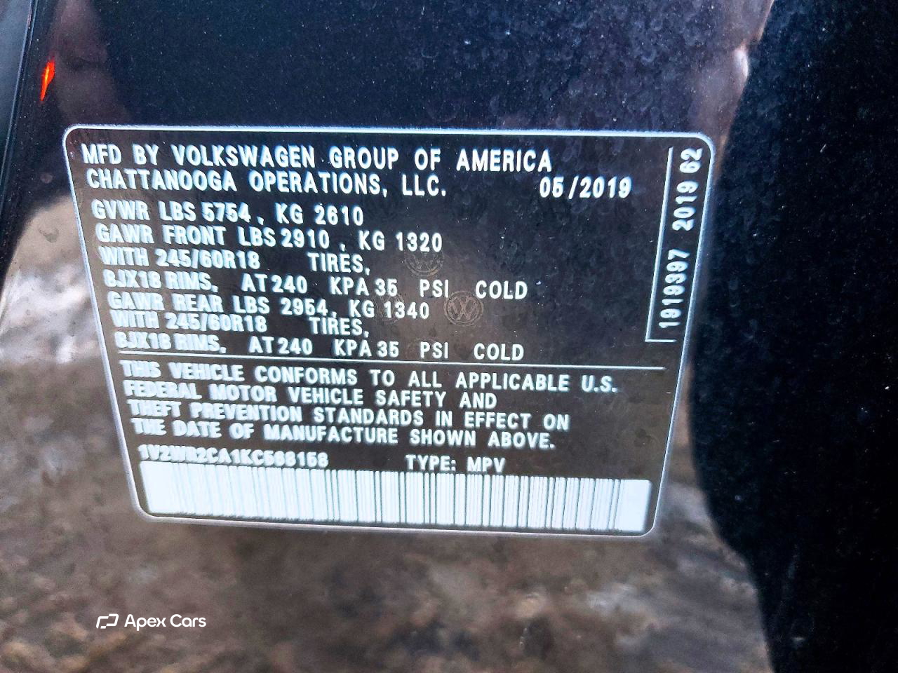 Volkswagen Atlas 2019