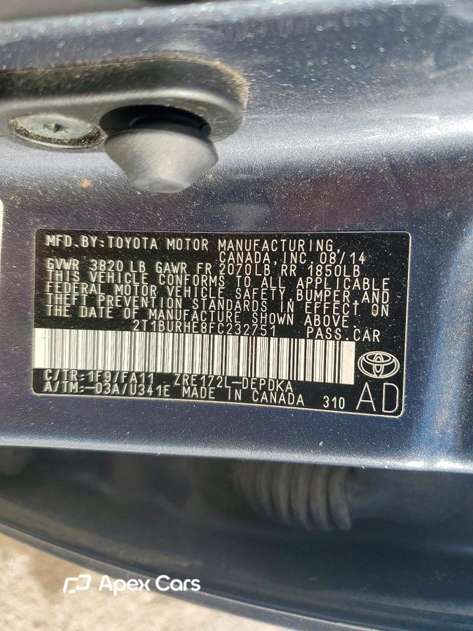Toyota Corolla 2015
