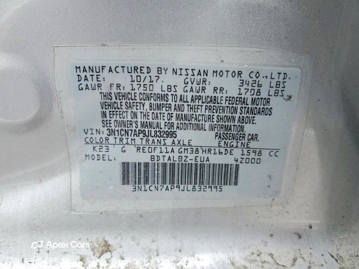 Nissan Versa 2018