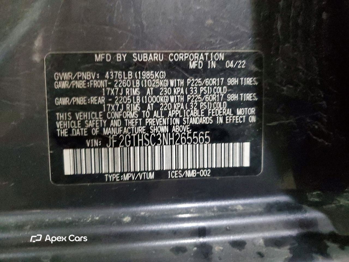Subaru XV 2022