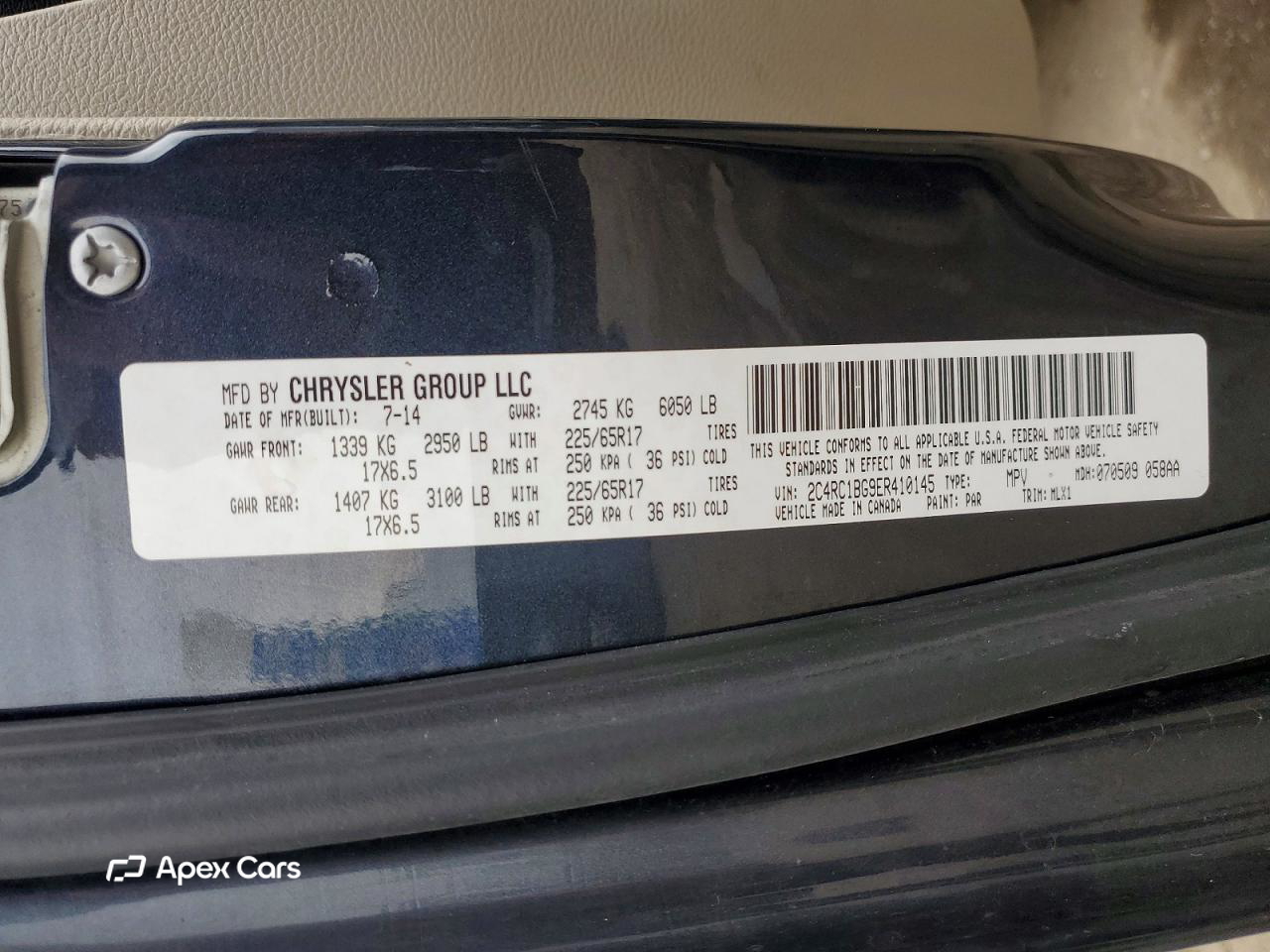 Chrysler Voyager 2014