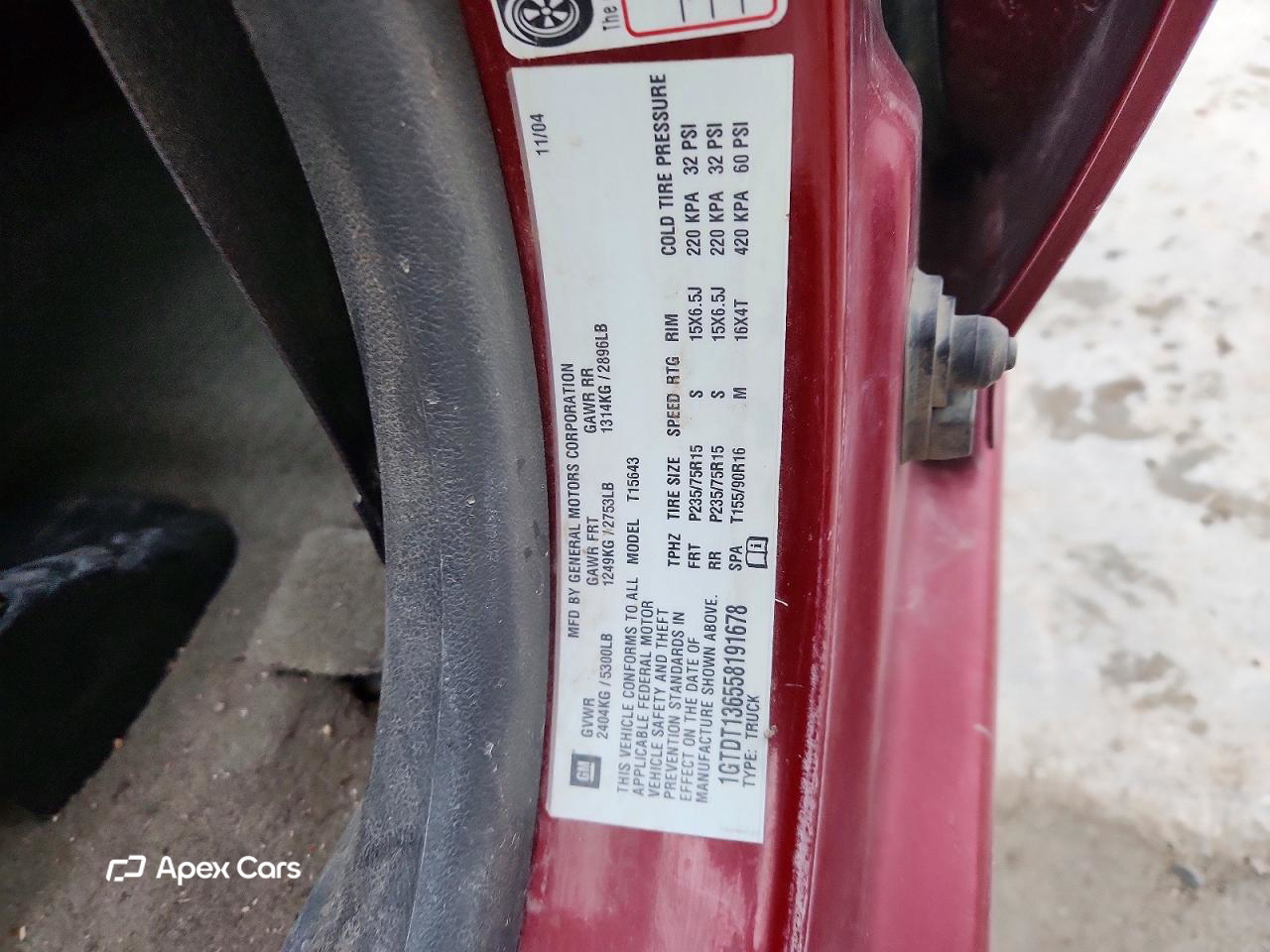 GMC Canyon 2005