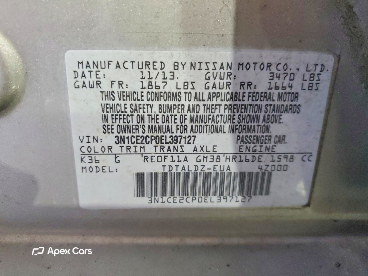 Nissan Versa 2014