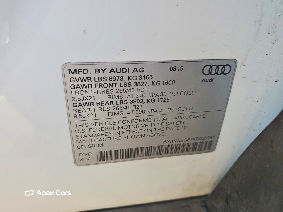 Audi e-tron 2019