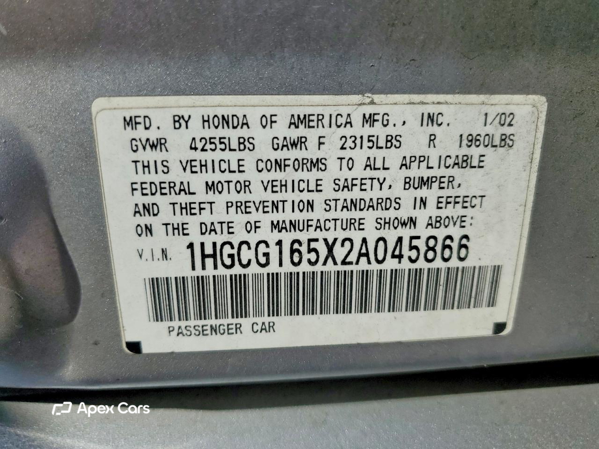 Honda Accord 2002