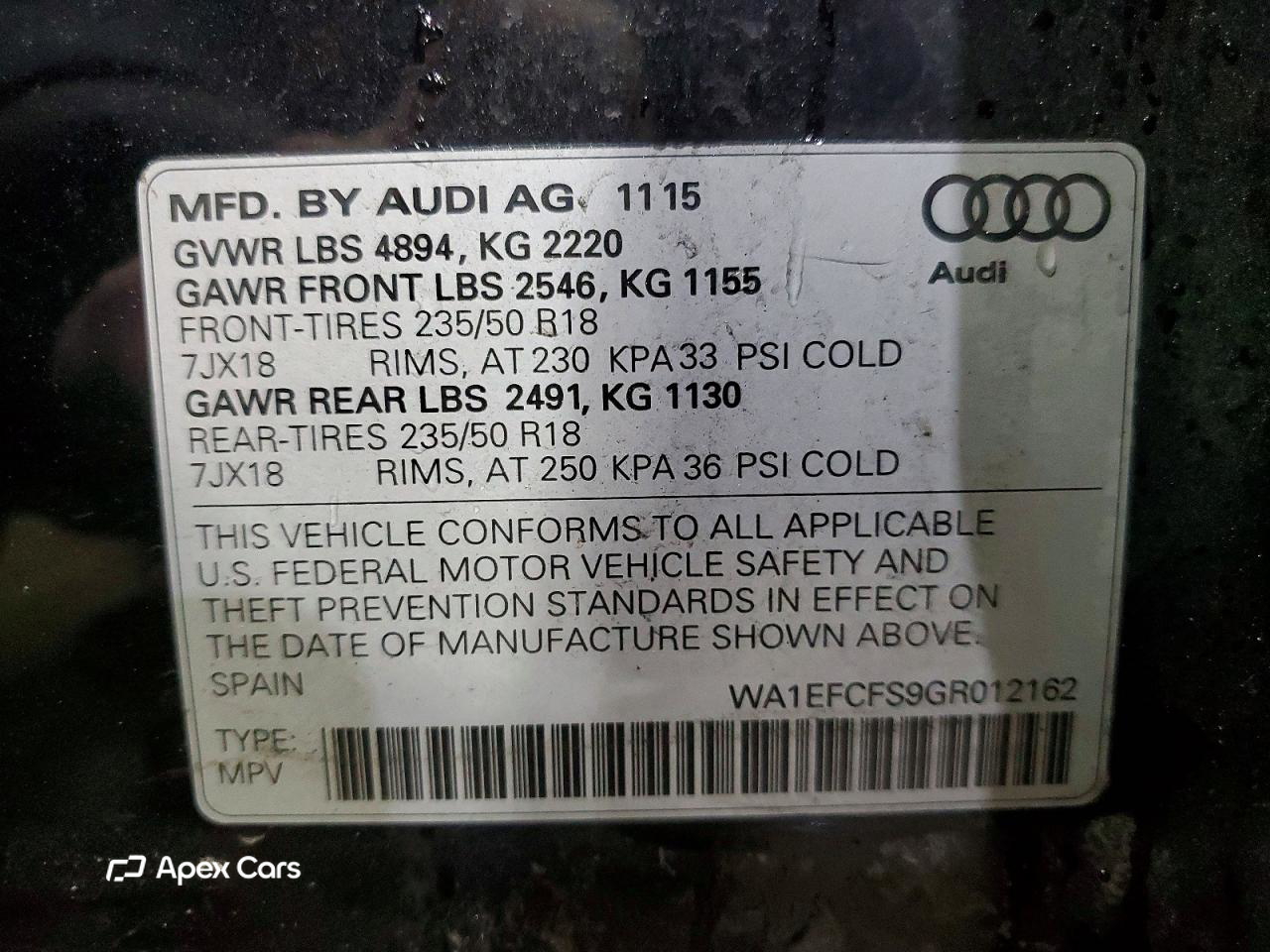 Audi Q3 2016