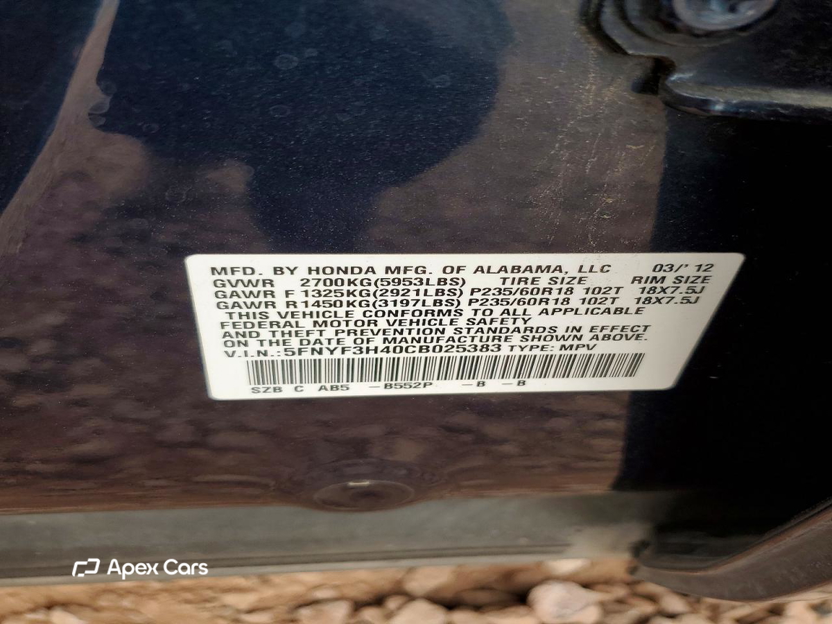 Honda Pilot 2012