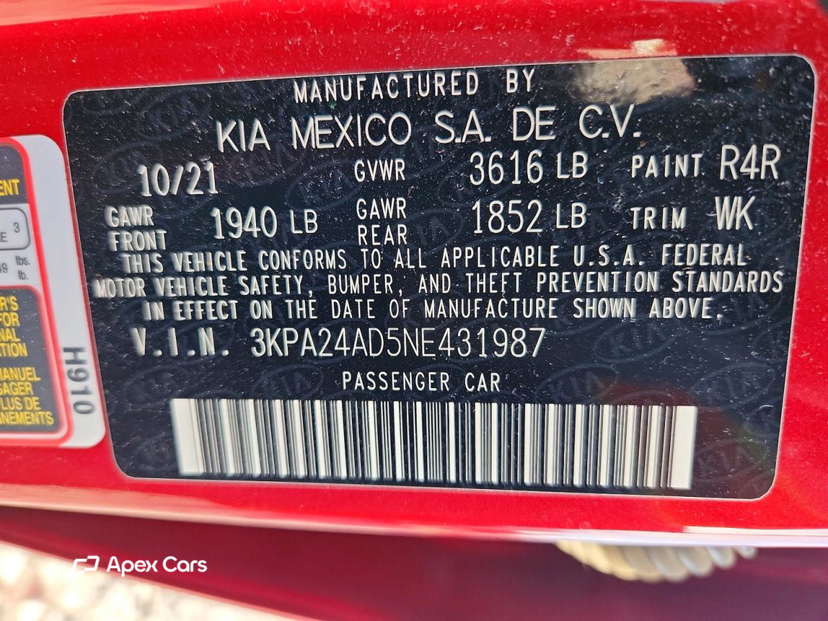 Kia Rio 2022