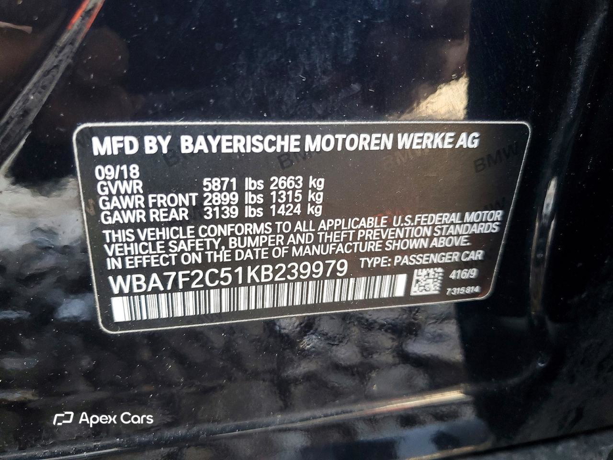 BMW Series 7 2019