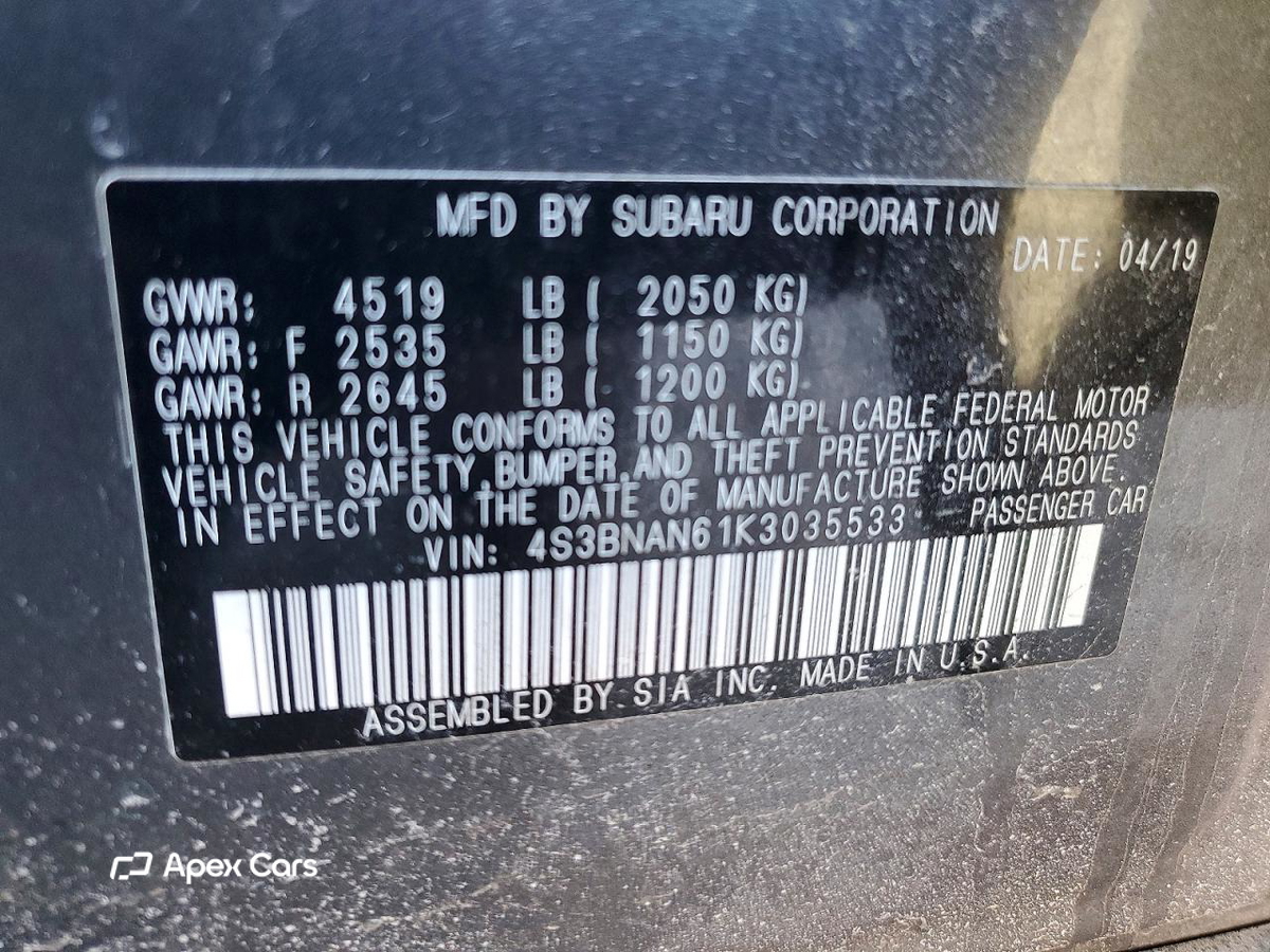 Subaru Legacy 2019