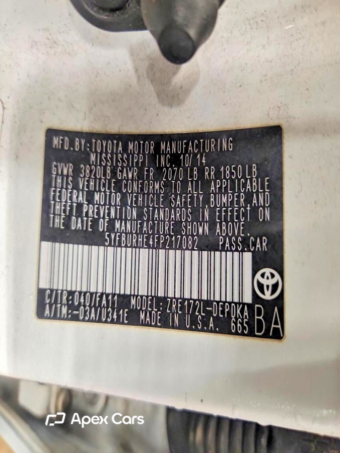 Toyota Corolla 2015